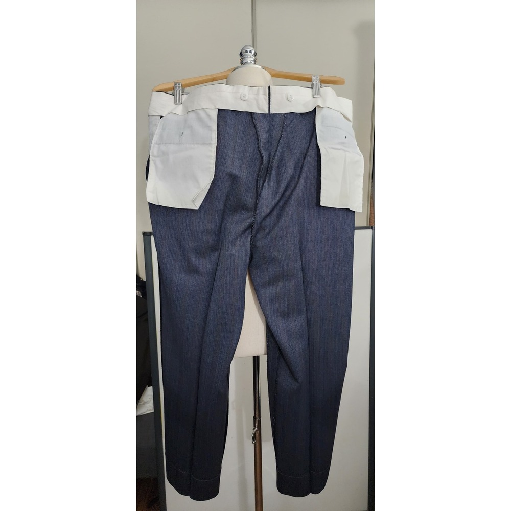 Vtg Turnbull Asser double breasted Wool England Made suit 46R Pant 44W x 27.5L - Picture 10 of 16